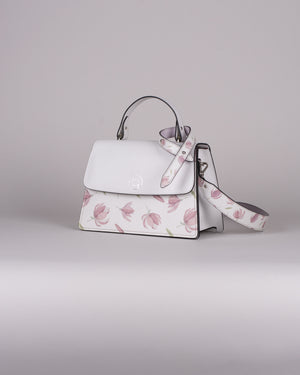 handbag set - white peony