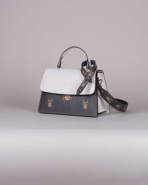 handbag set - white scarabaeus