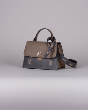 handbag set - taupe scarabaeus