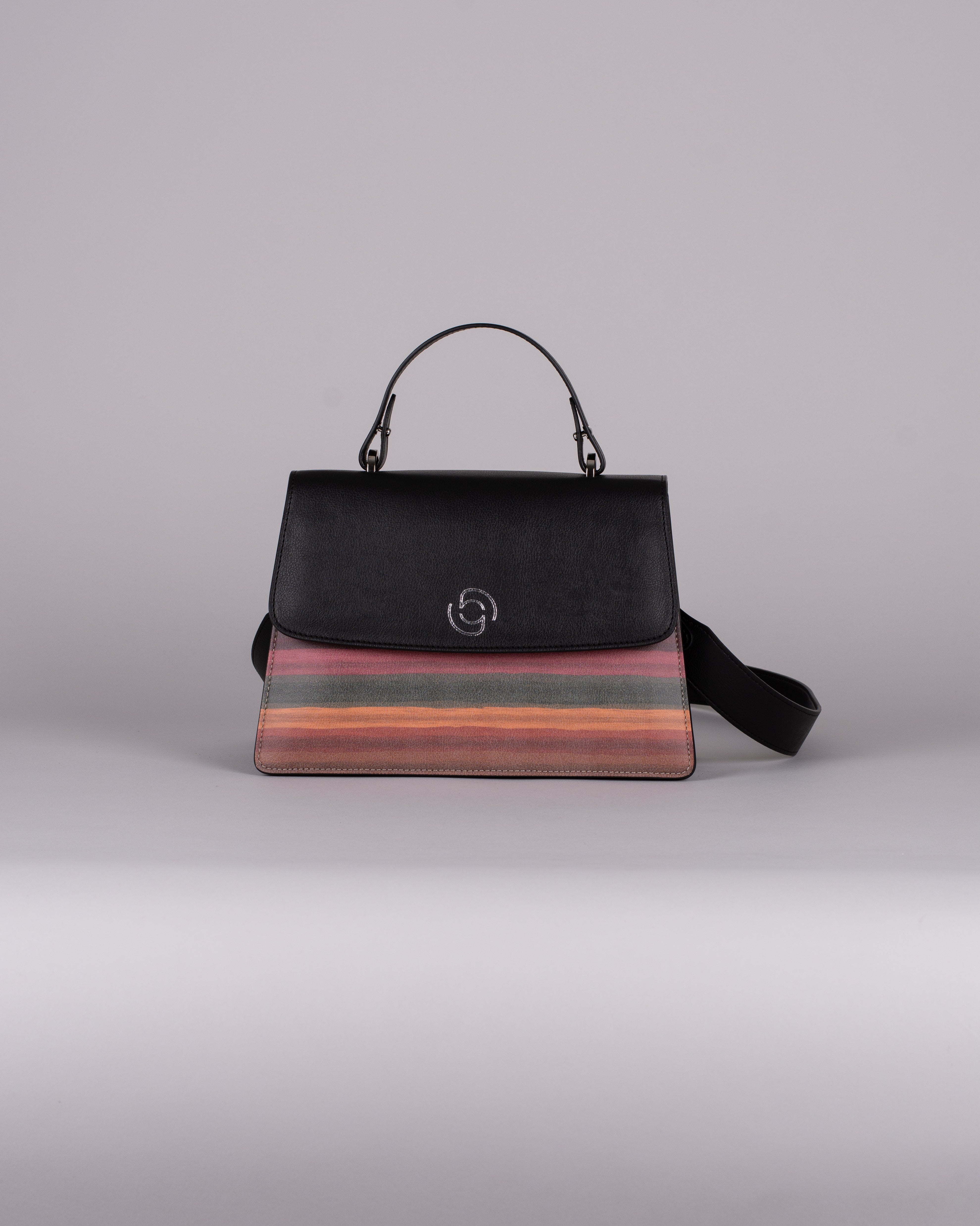 handbag set - black stripes limited edition