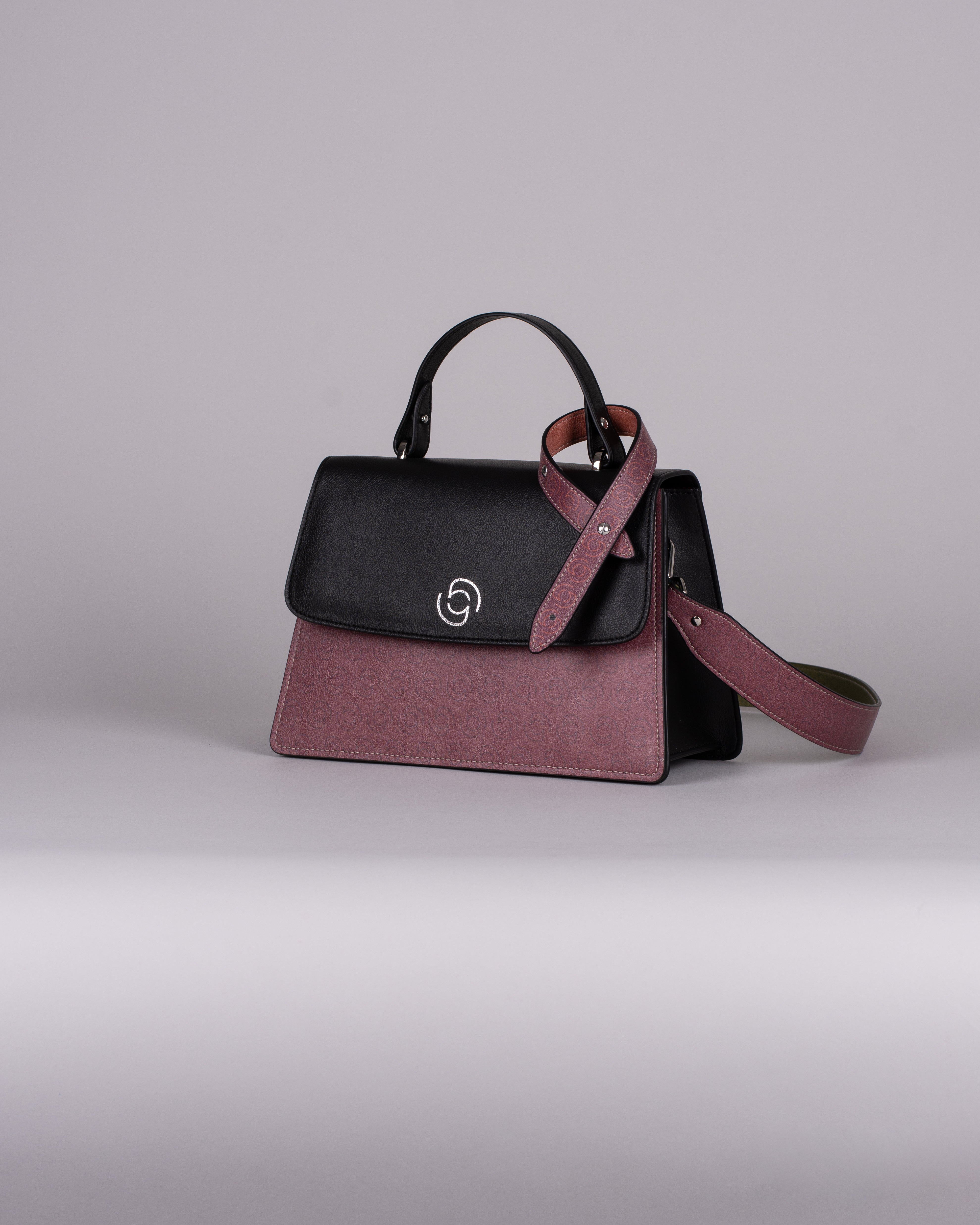 handbag set - black monogram dark