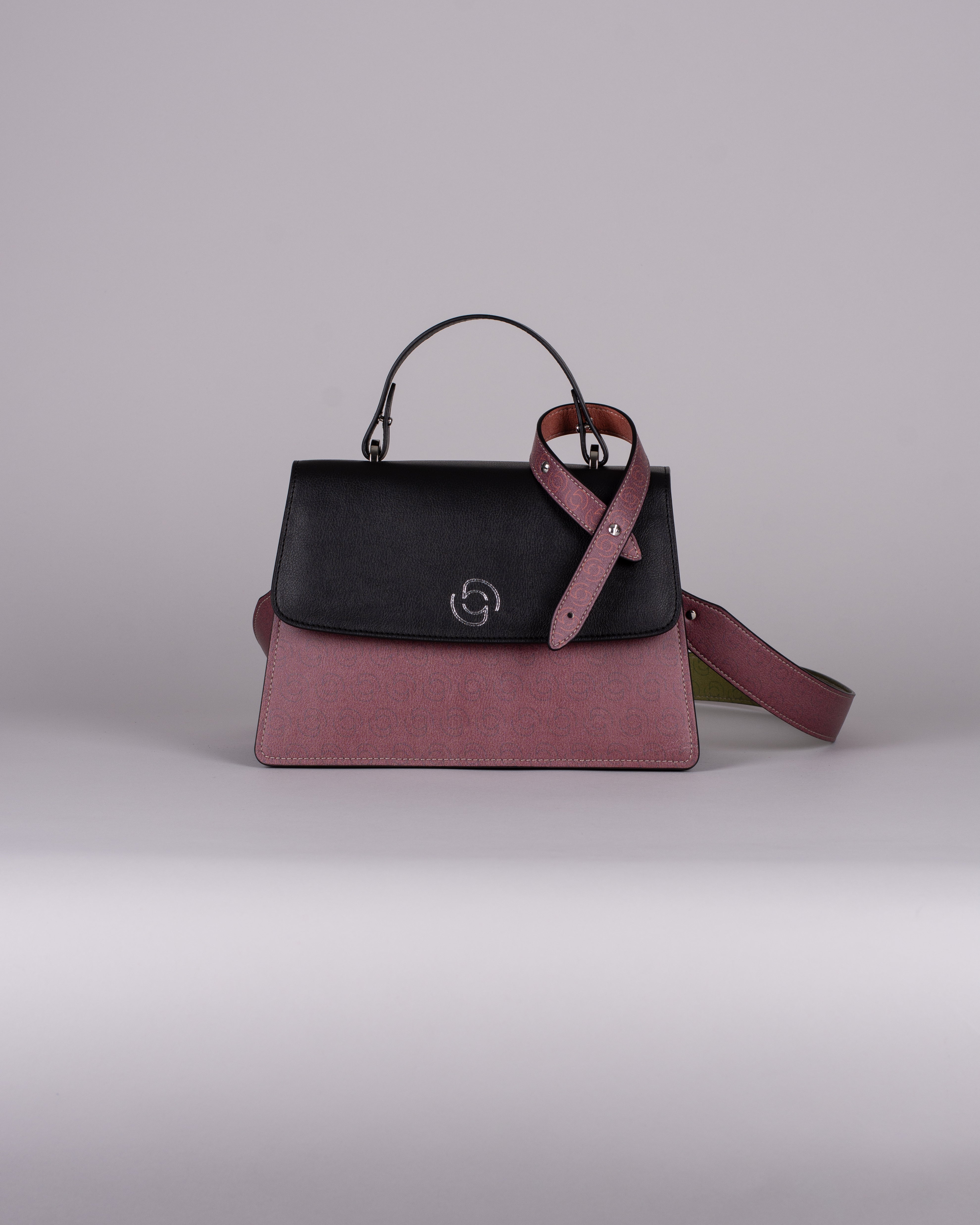 handbag set - black monogram dark