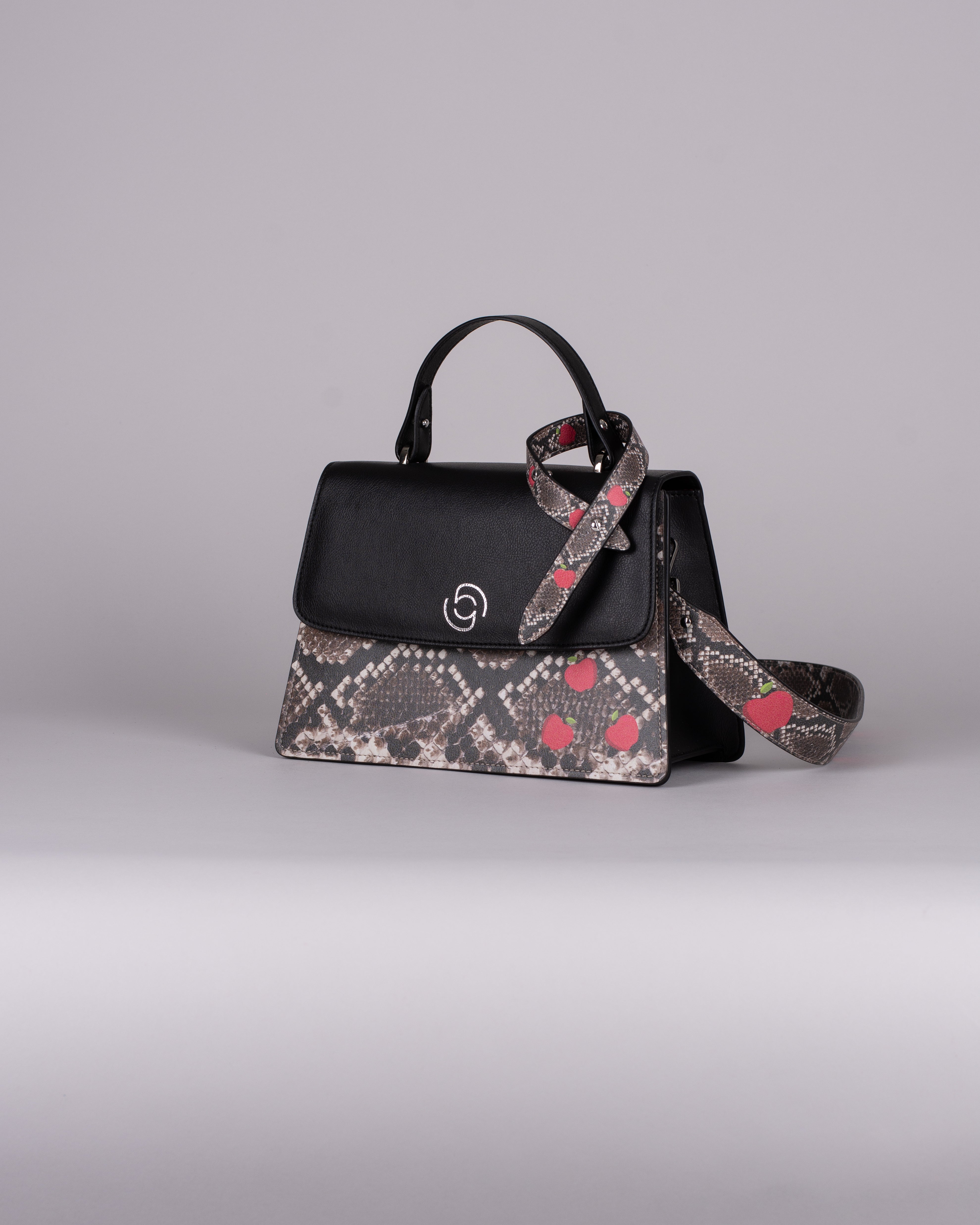 handbag set - black snake