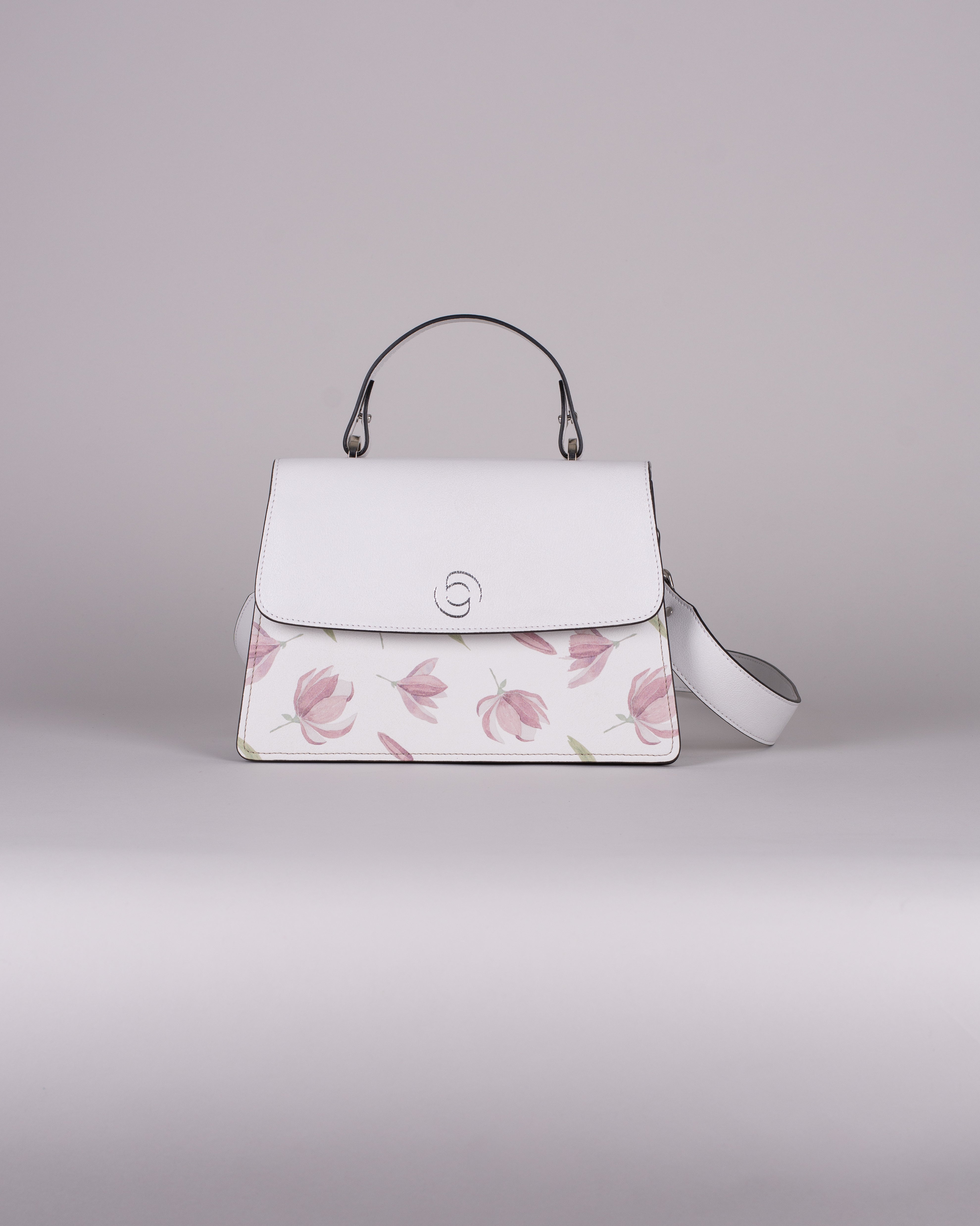 handbag set - white peony