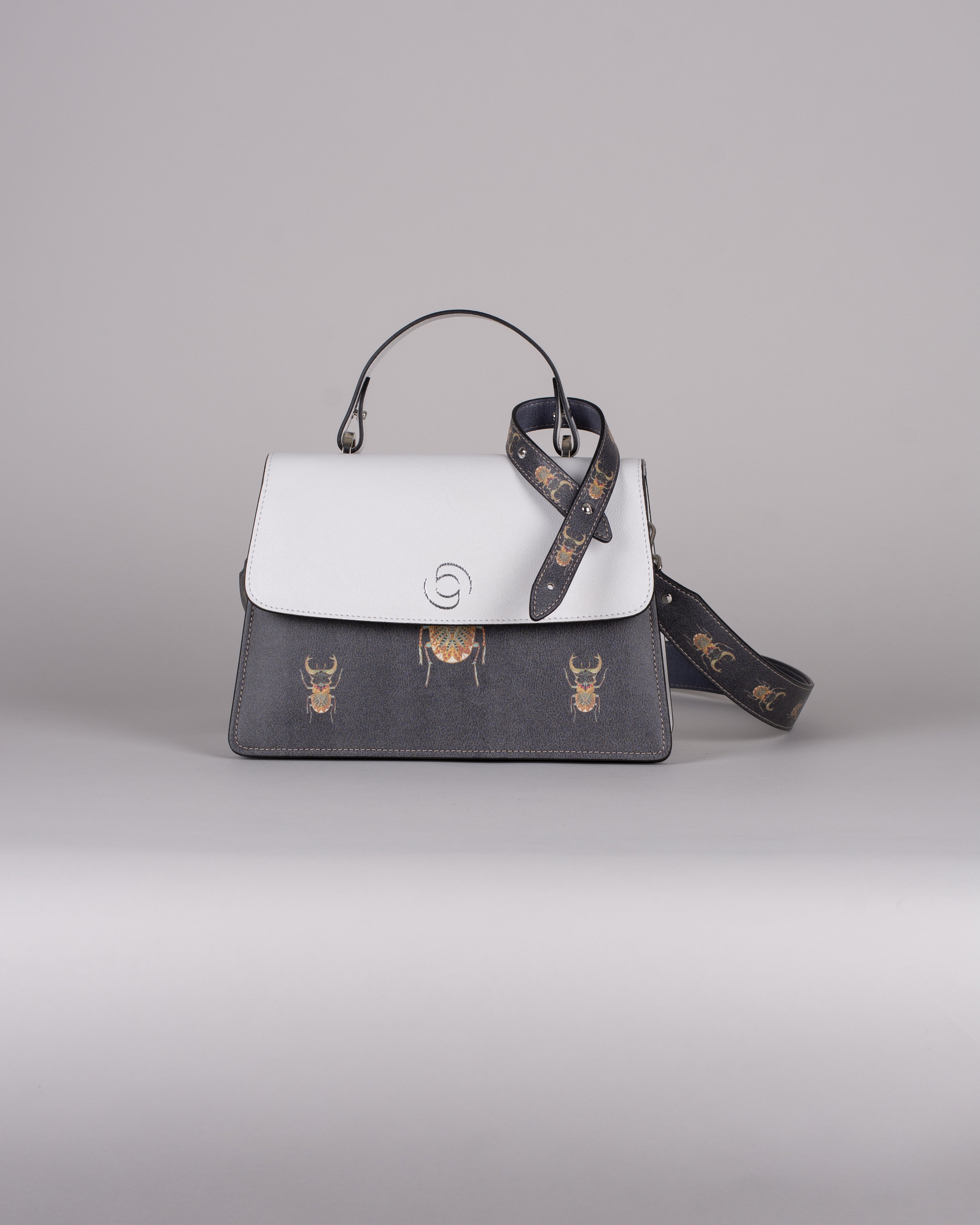 handbag set - white scarabaeus