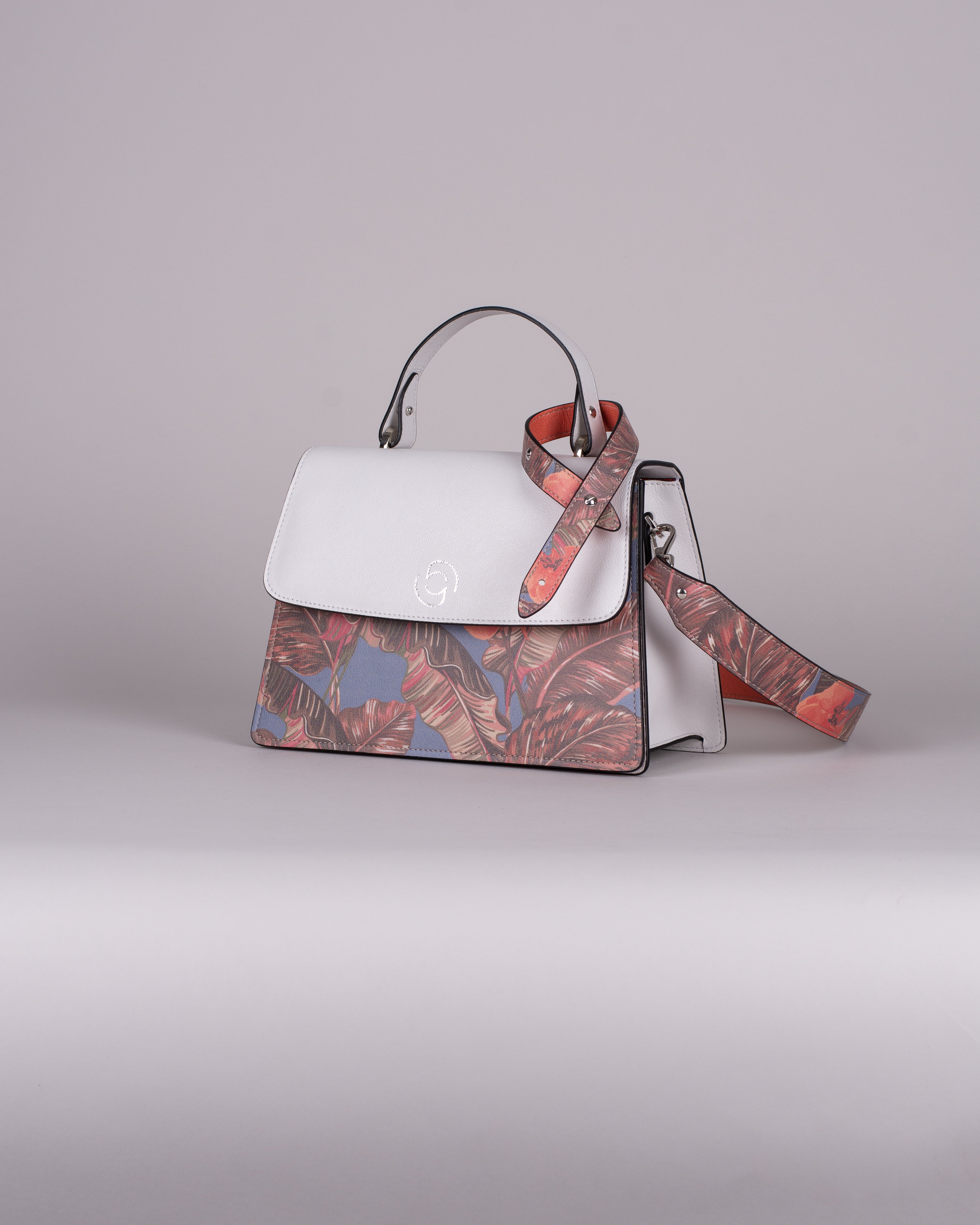handbag set - white orchid