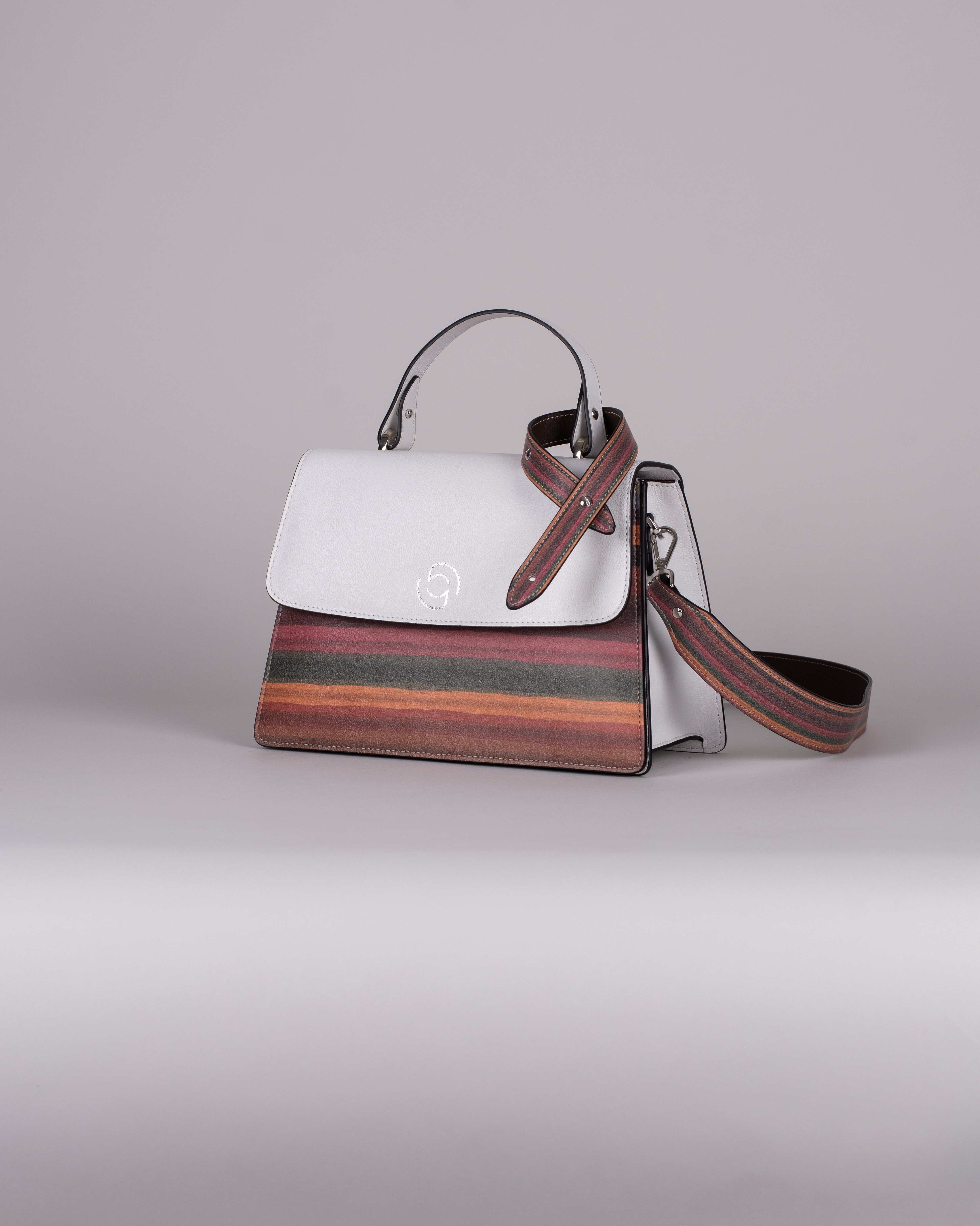 handbag set - white stripes limited edition
