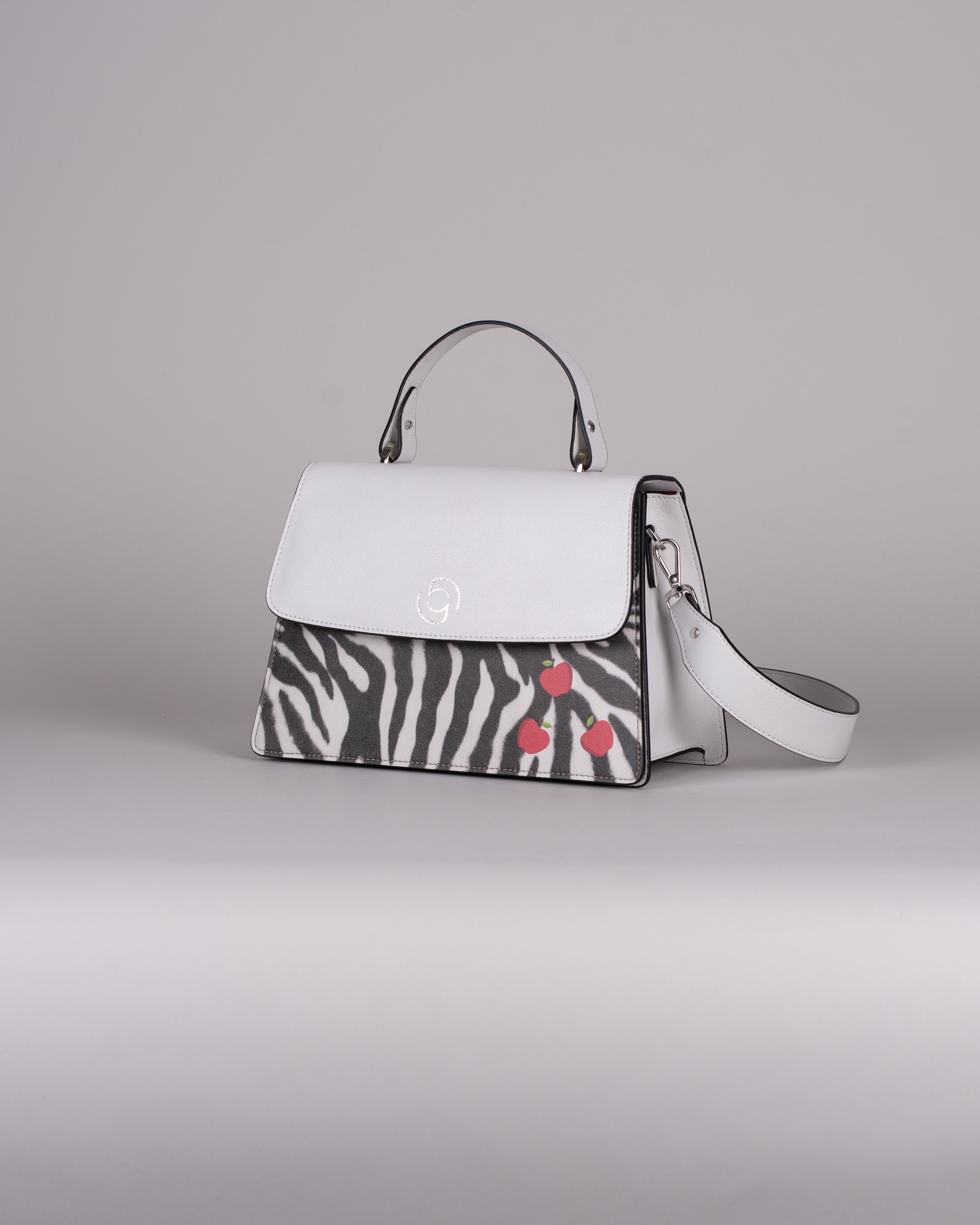 handbag set - white zebra