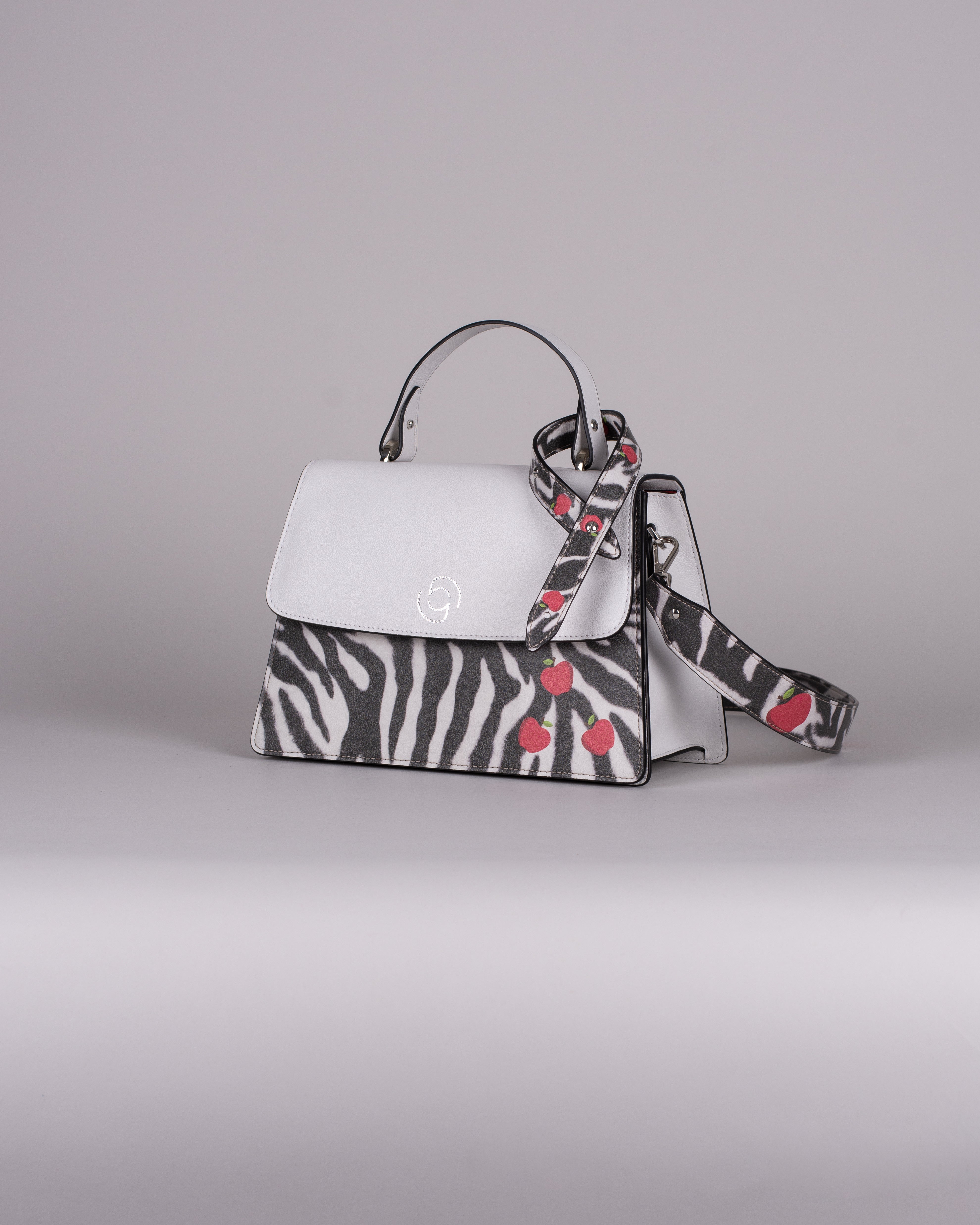 handbag set - white zebra