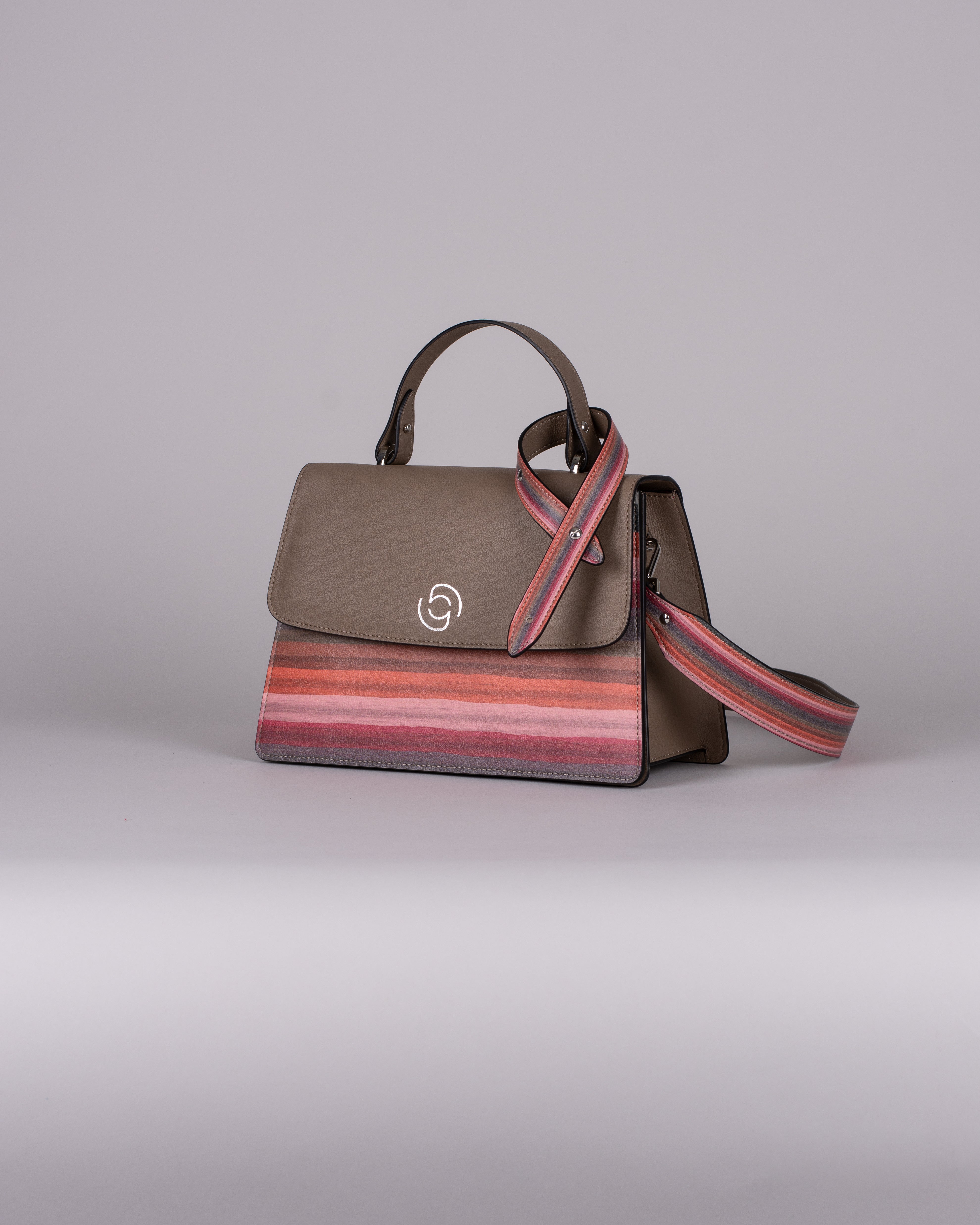 handbag set - taupe stripes limited edition 2
